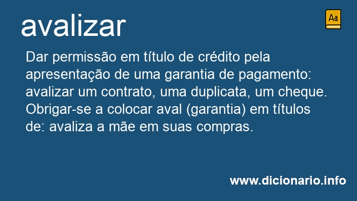 Significado de avalizasse