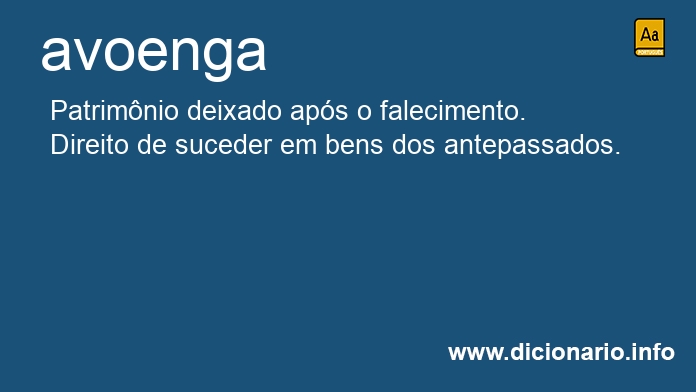 Significado de avoenga