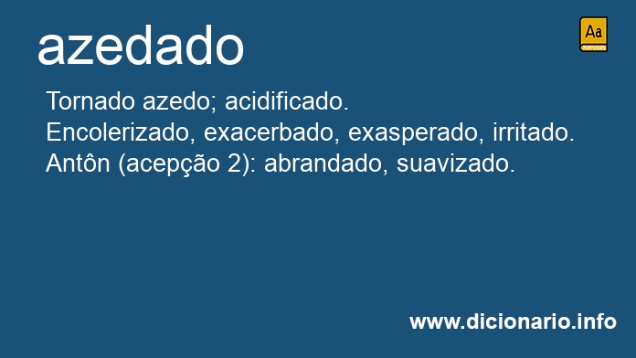 Significado de azedada