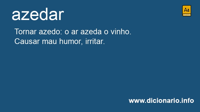 Significado de azedaram