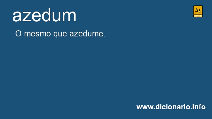 Significado de azedum