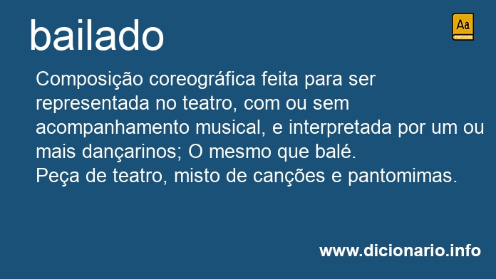 Significado de bailado