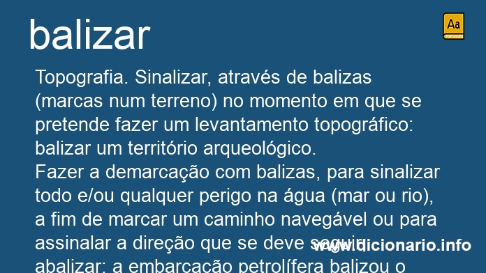 Significado de balizando