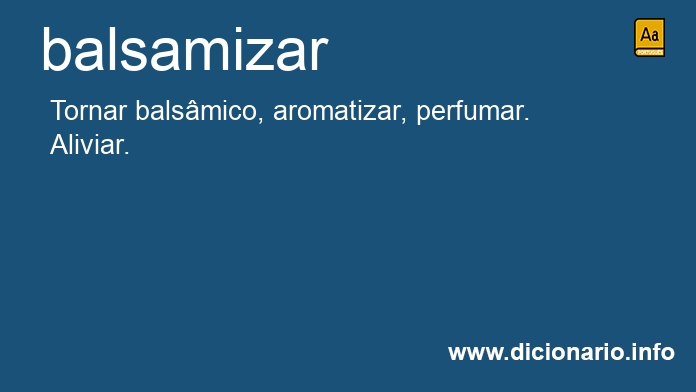 Significado de balsamiza