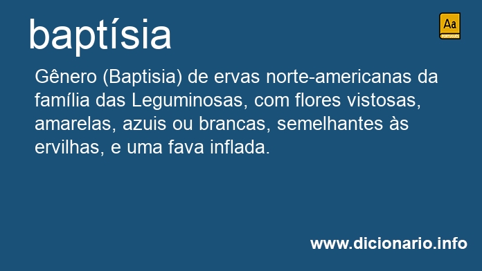 Significado de baptsia