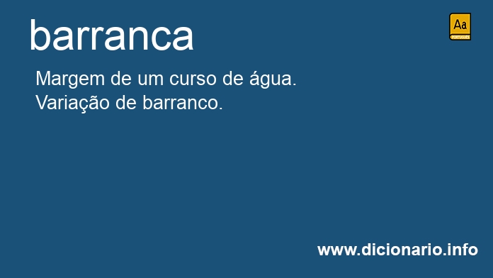 Significado de barrancas