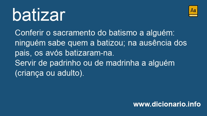 Significado de batizareis