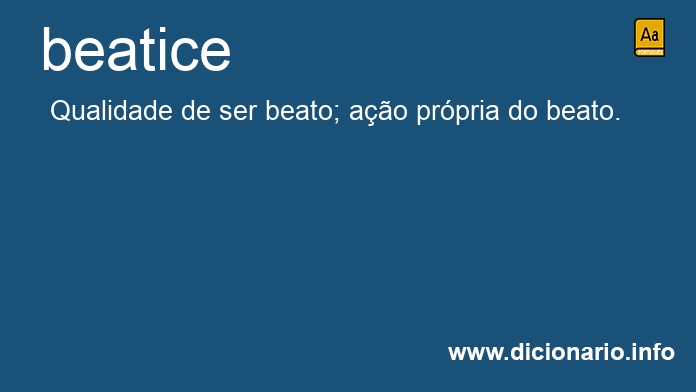 Significado de beatices