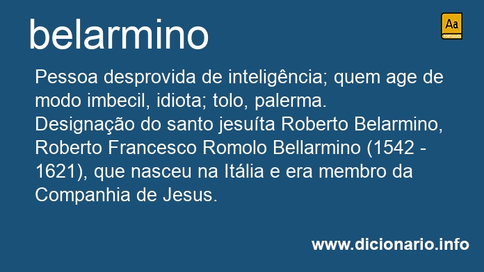 Significado de belarmina