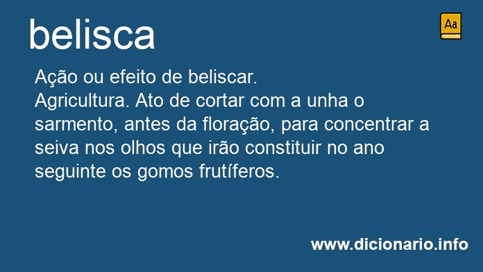 Significado de belisca