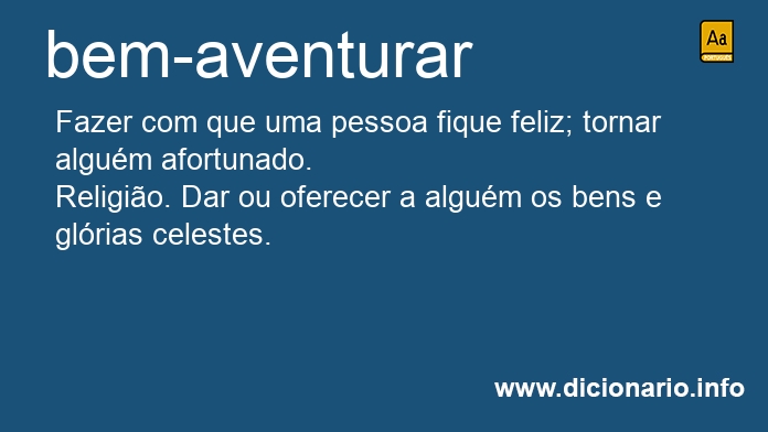 Significado de bem-aventura