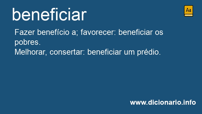 Significado de beneficiam