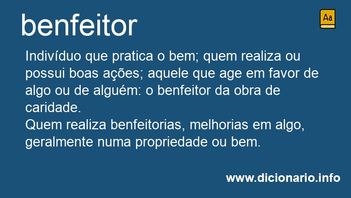 Significado de benfeitora