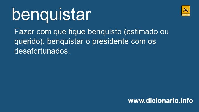 Significado de benquista