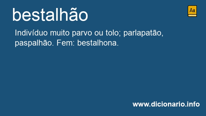 Significado de bestalho