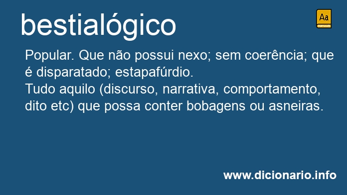 Significado de bestialgicos