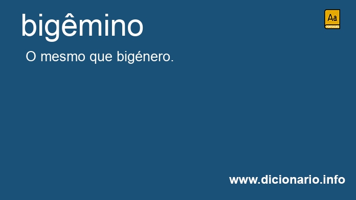 Significado de bigmino