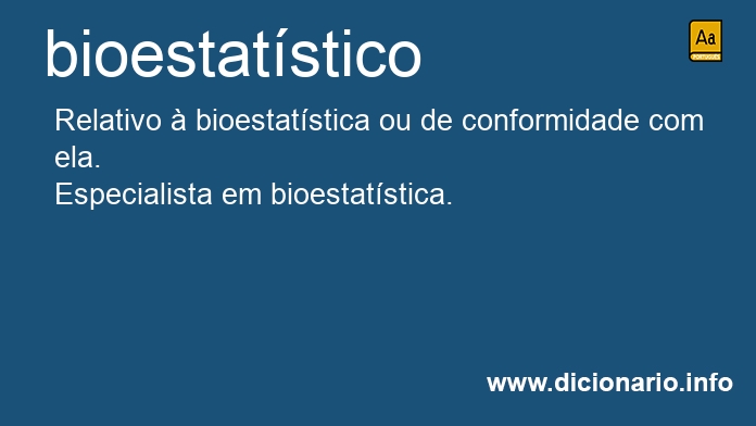 Significado de bioestatstico