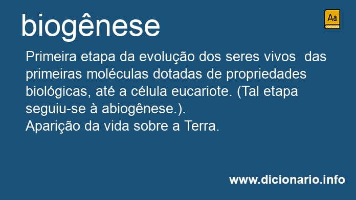 Significado de biognese