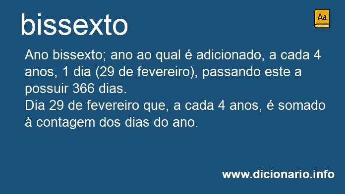 Significado de bissexta