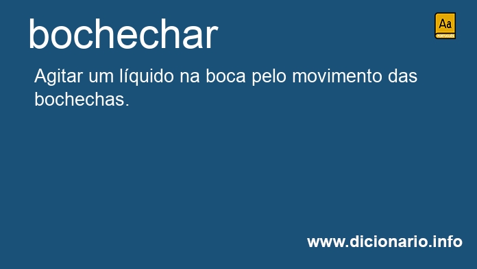 Significado de bochechariam