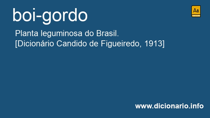 Significado de boi-gordo