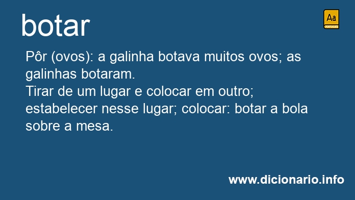 Significado de botars