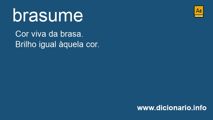 Significado de brasume