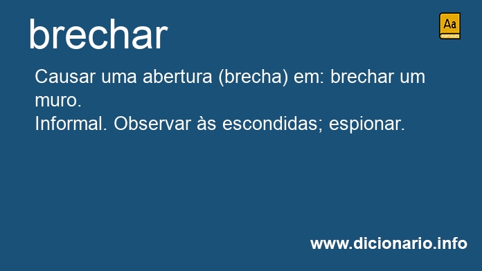 Significado de brecharam