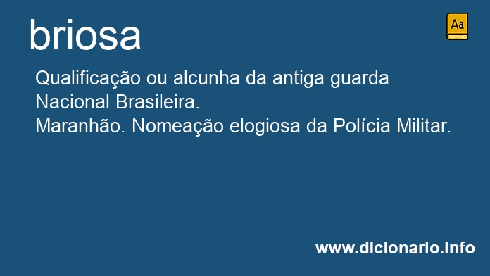 Significado de briosas