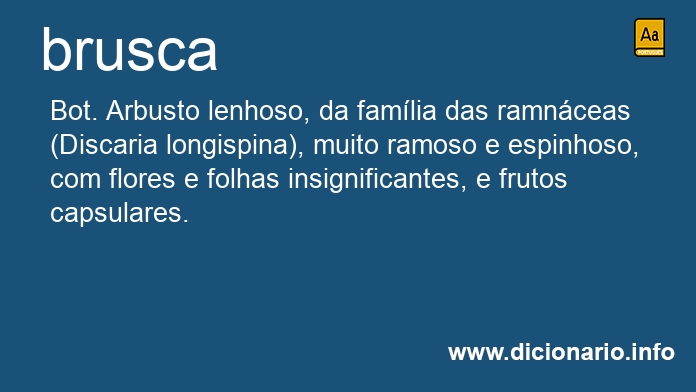 Significado de bruscas