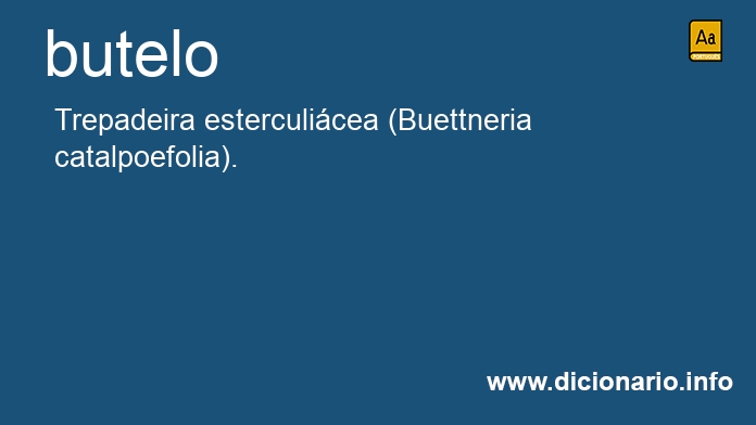 Significado de butela