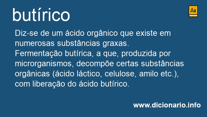 Significado de butrico