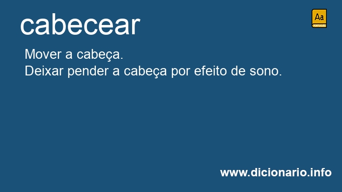 Significado de cabeceareis