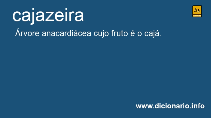 Significado de cajazeira