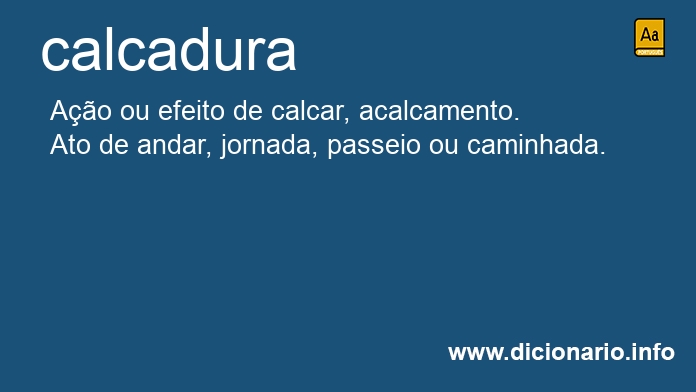 Significado de calcadura