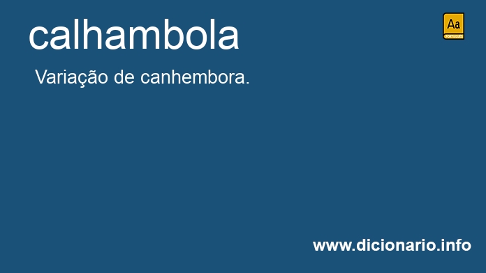 Significado de calhambola