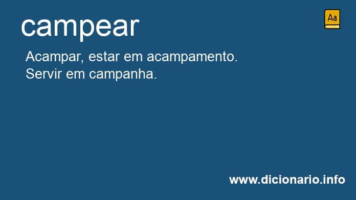 Significado de campear