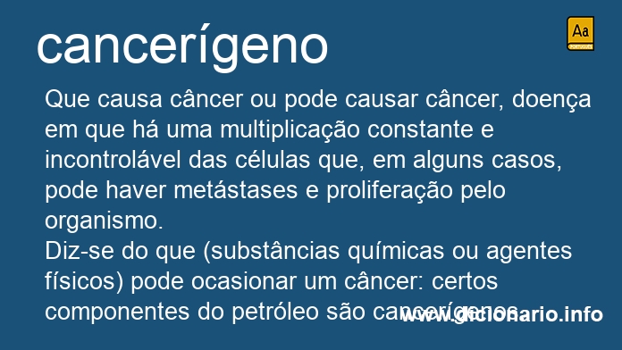 Significado de cancergena