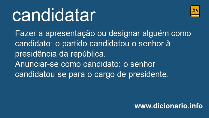 Significado de candidatam