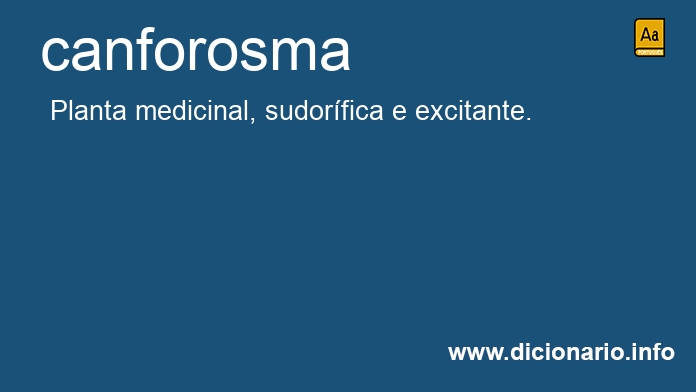 Significado de canforosma