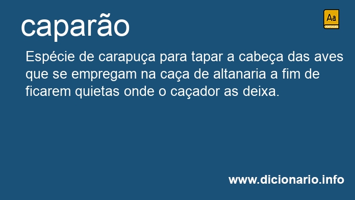 Significado de caparo