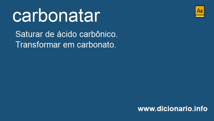 Significado de carbonata