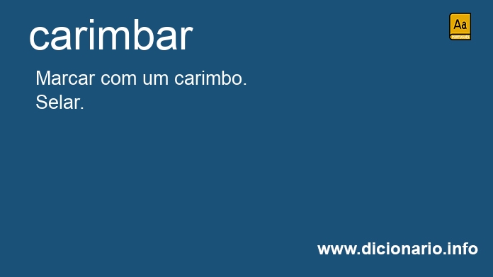 Significado de carimbam