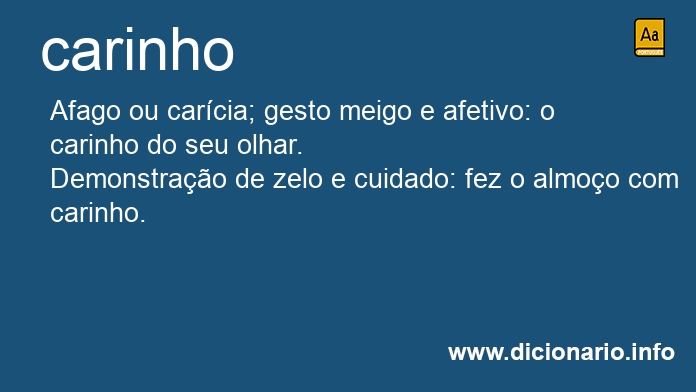 Significado de carinhos