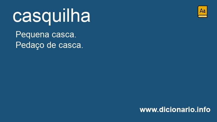 Significado de casquilha