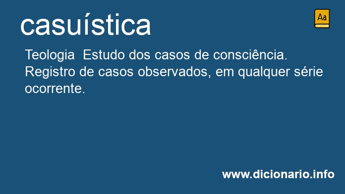 Significado de casustica