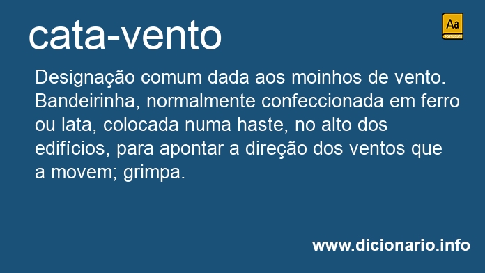 Significado de cata-ventos