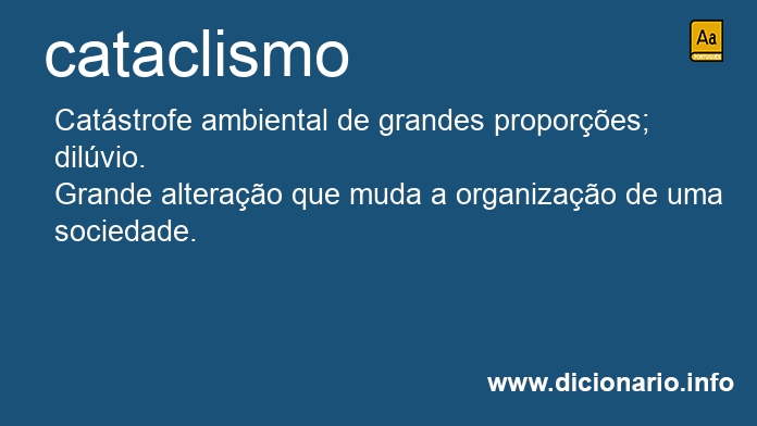 Significado de cataclismos