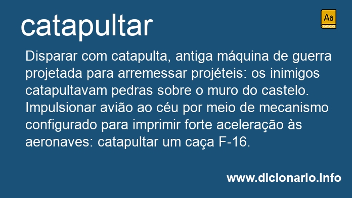 Significado de catapultava